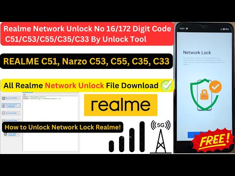 Realme Network Unlock Without Code No 16/172 Digit Code C51/C53/C55/C35/C33 By Unlock Tool