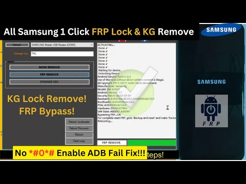 All Samsung 1 Click FRP Unlock New Free Tool Google Account Bypass No *#0# Enable ADB Fix✅ 2023