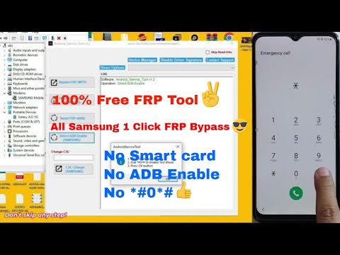 Samsung Android 13 FRP Bypass 1 Click Bypass Google Account 100% Free New Tool 🔥 2023