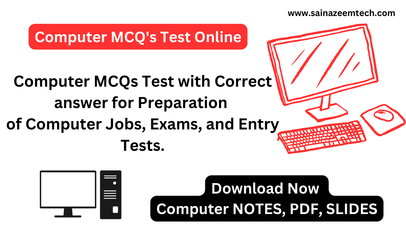 Computer MCQs Test With Correct Answer For Preparation Of Computer Jobs ...