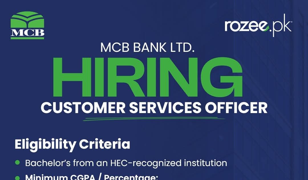 latest mcb bank jobs,mcb bank jobs 2026 apply,apply mcb bank jobs career page,customer services officer jobs,muslim commercial bank jobs 2026,mcb bank jobs in karachi,