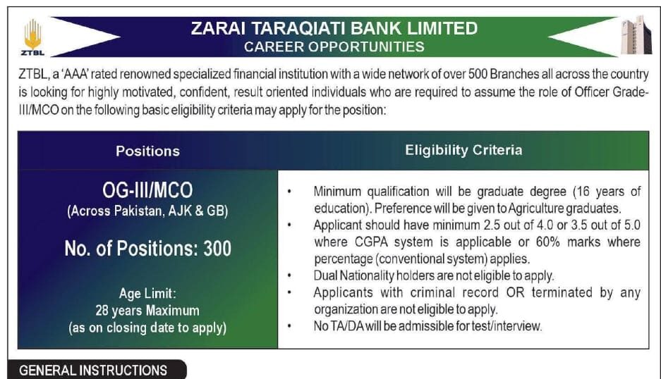 zarai taraqiati bank jobs,latest zarai bank jobs 2026,apply ztbl bank jobs,zarai bank limited jobs in karachi,bank jobs 2026 in pakistan,zarai ztbl jobs 2026